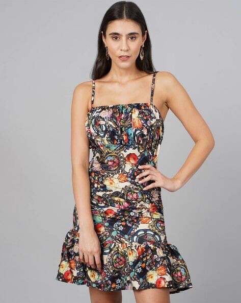 Ted Baker Navy Laarra Pergola Printed Bodycon Dress India | Ubuy