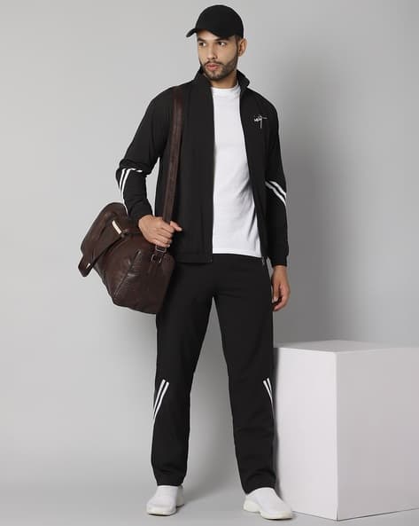 High-Neck Zip-Front Tracksuit