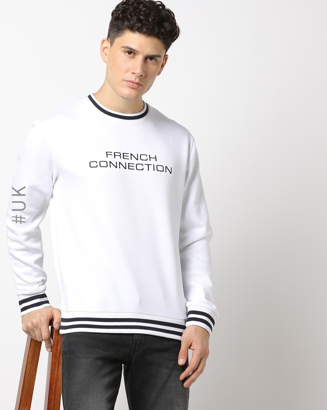 French connection mens sweatshirt hotsell