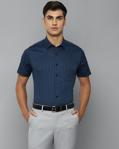 Buy Navy Blue Shirts for Men by LOUIS PHILIPPE Online