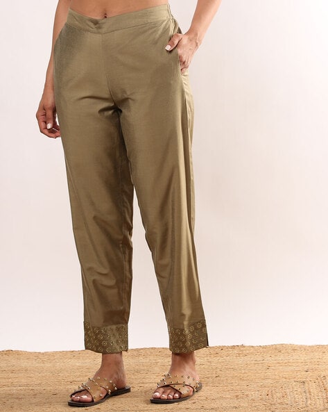Buy Women Pants with Insert Pockets Online at Best Prices in India