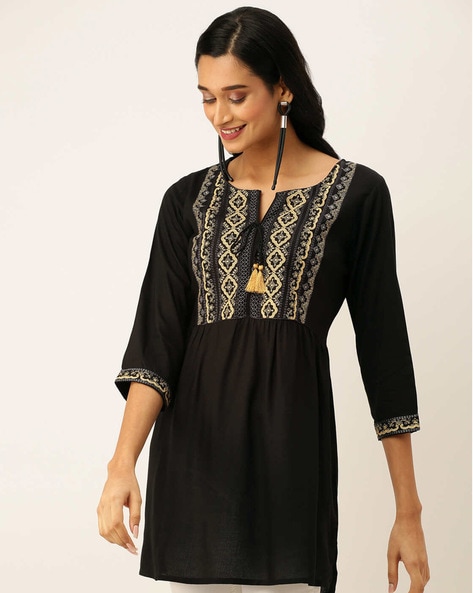 W black kurtis on sale online