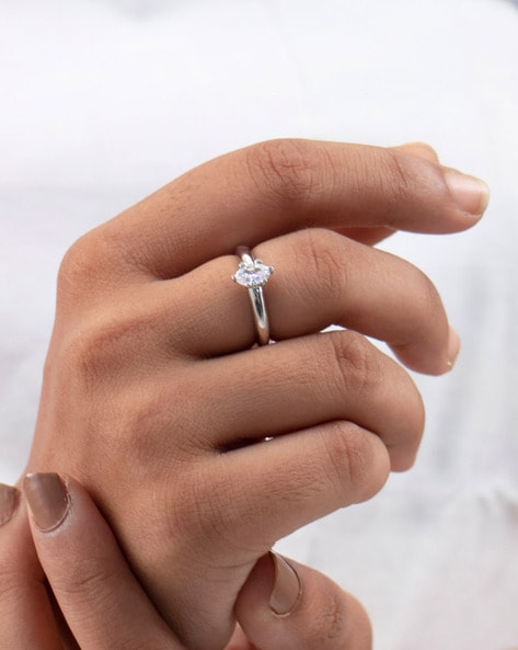 18k Plated 5 Stone Inlay White Sapphire Rings Women Bridal - Temu-hautamhiepplus.vn