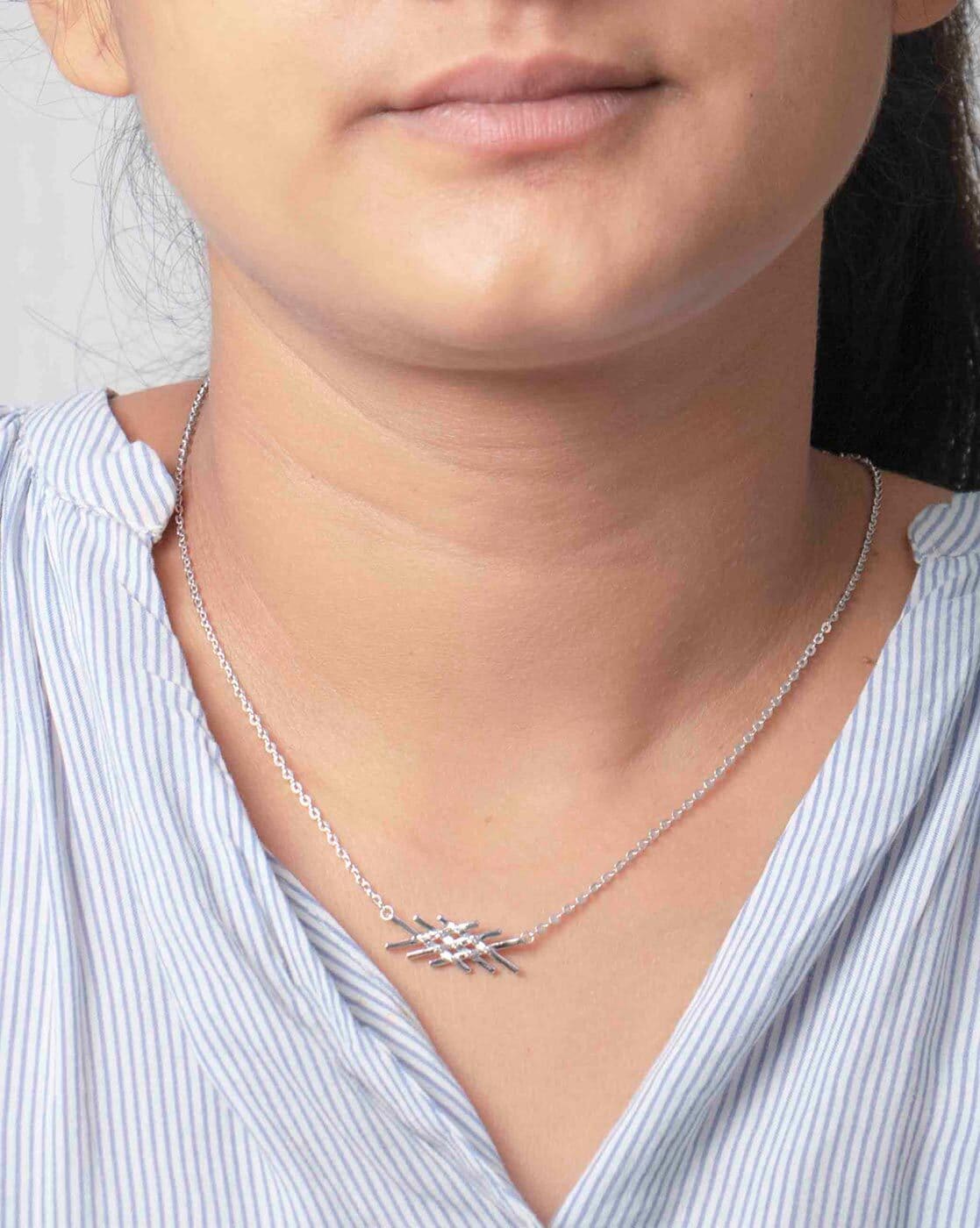 Buy Silver Necklaces & Pendants for Women by Praavy Online