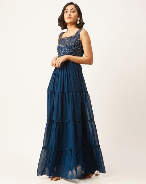 zola tiered ruffle maxi dress