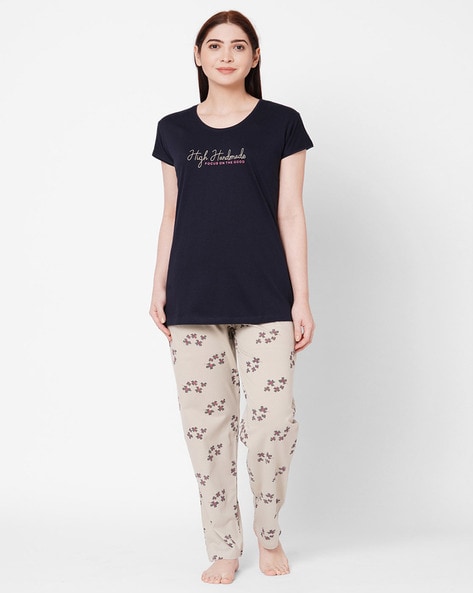 Buy Black Nightu0026LoungeWearSets for Women by ZOLA Online | Ajio.com