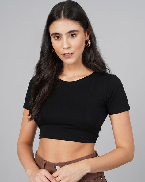 Buy Black Tops for Women by CATION Online