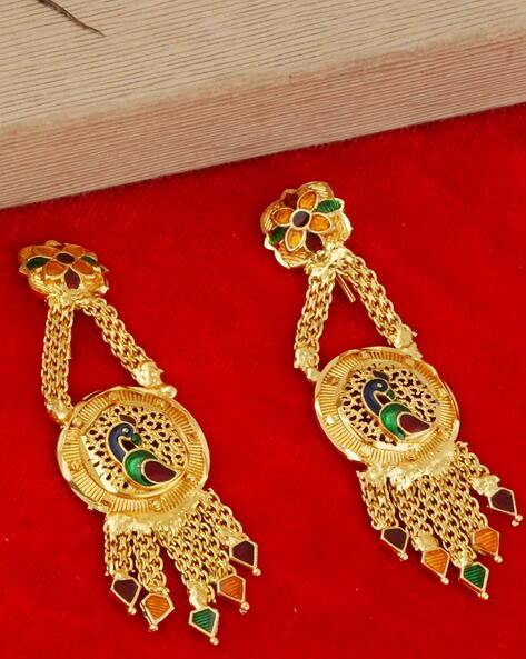 Wholesaler of Gold earrings latkan sk - e007 | Jewelxy - 59068