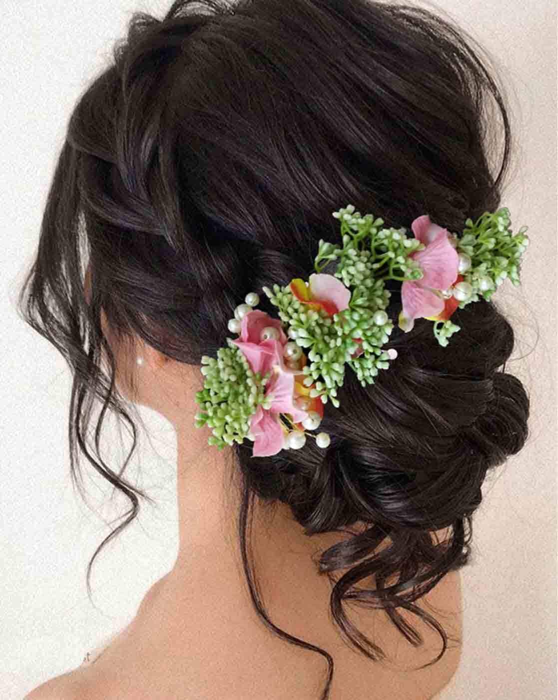 Artificial Flowers Hand Made Women Hair Accessories Hair Pins Hair  VeniPink  Shetu Imitation Jewellery  Hair Accessories  4013442