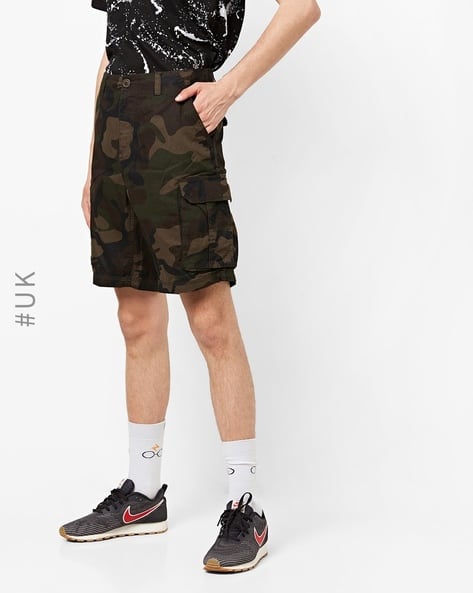 Buy Khaki Shorts 3/4ths for Men by BRAVE SOUL Online