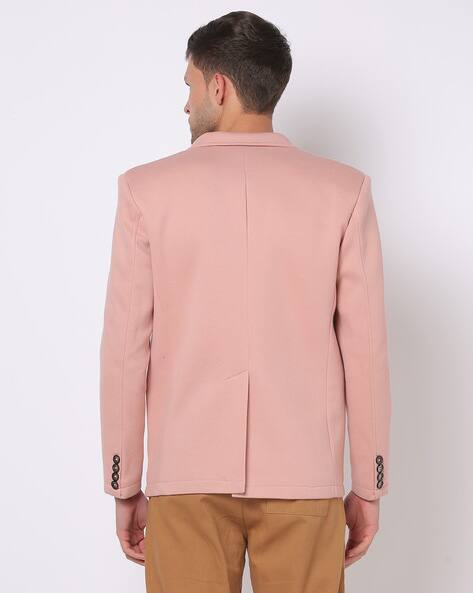 Single-Breasted Blazer with Notched Lapel