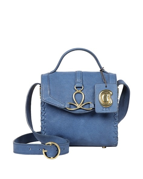 Buy Hidesign Blue Womens Handbags