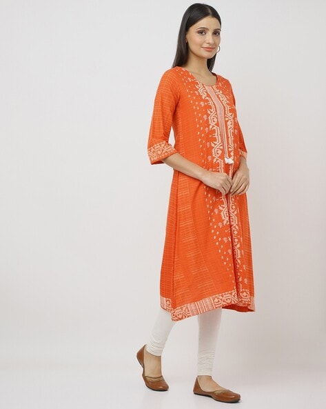 Biba shop orange kurta