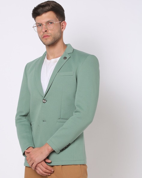 mint green blazer for men