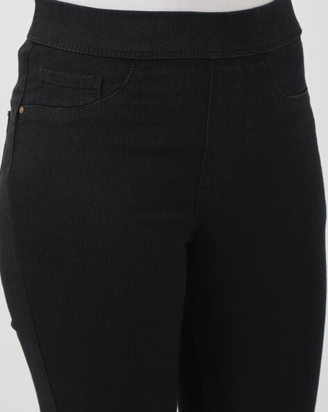 Buy Black High Rise Wide Leg Jeans For Women Online - ONLY