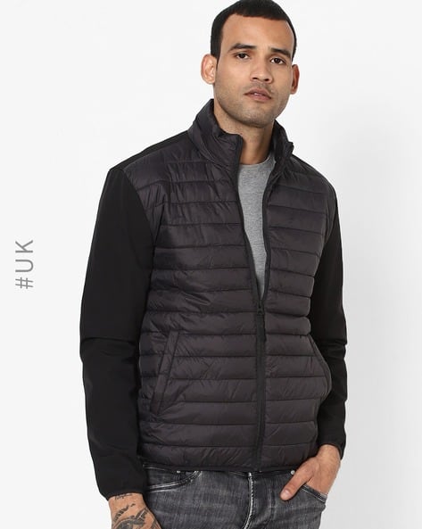 Quilted Puffer Jacket with Slip Pockets
