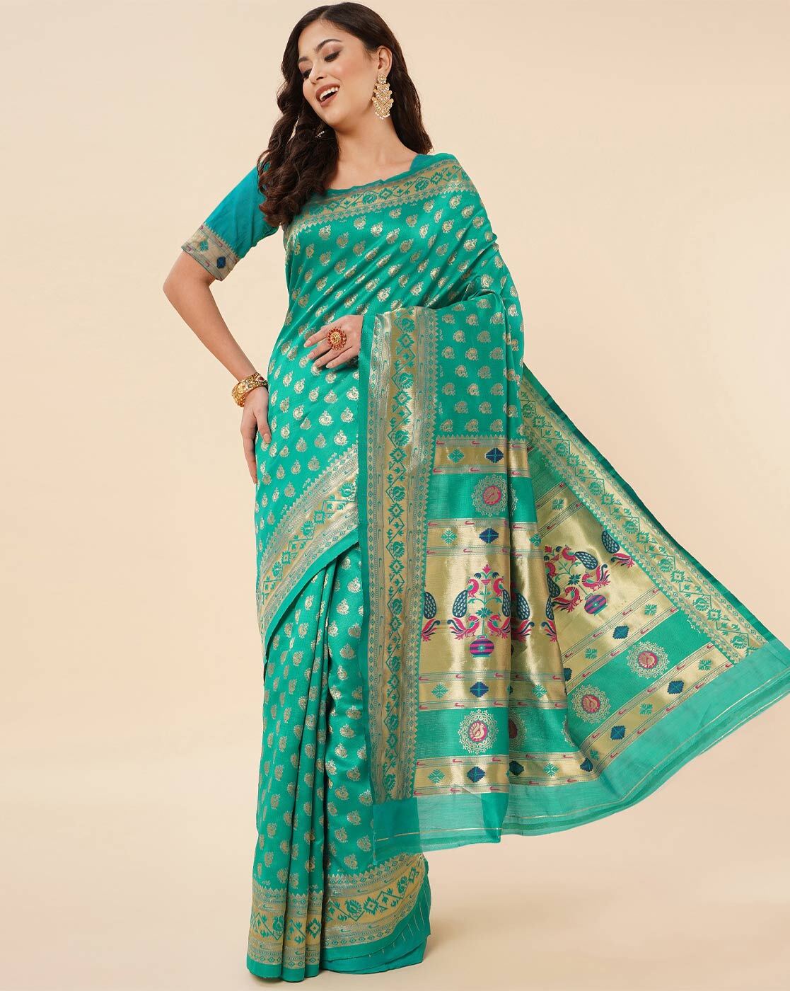 Designer Pure Silk Saree With Pure Weaving Zari Work at Rs 1350