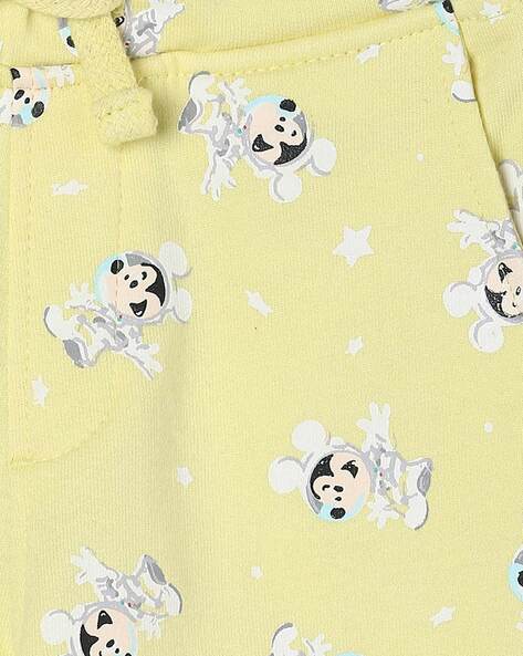 Mickey Mouse Print Joggers with Insert Pockets