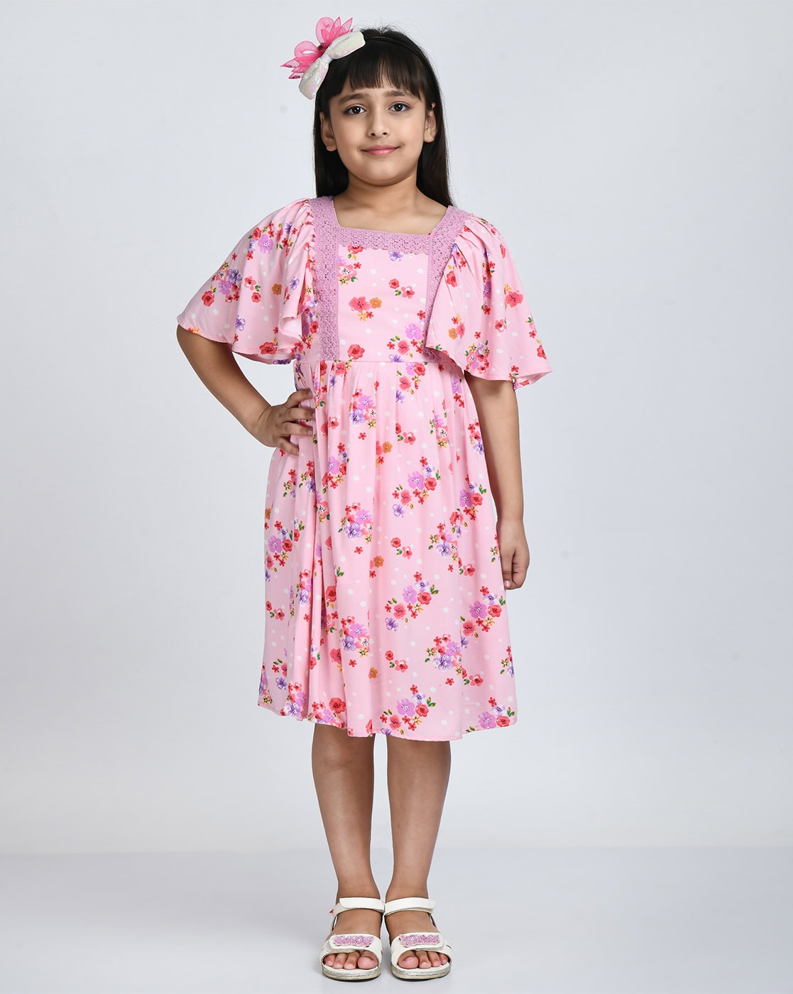 Buy Stylobug Girls Blue Cotton A Line Casual Wear Dress (11 Years-12 Years)  Online at Best Prices in India - JioMart.