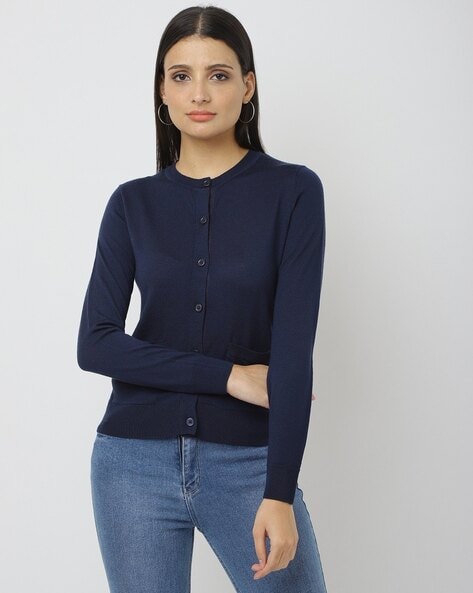 Buy Navy B Sweaters Cardigans for Women by Marks Spencer