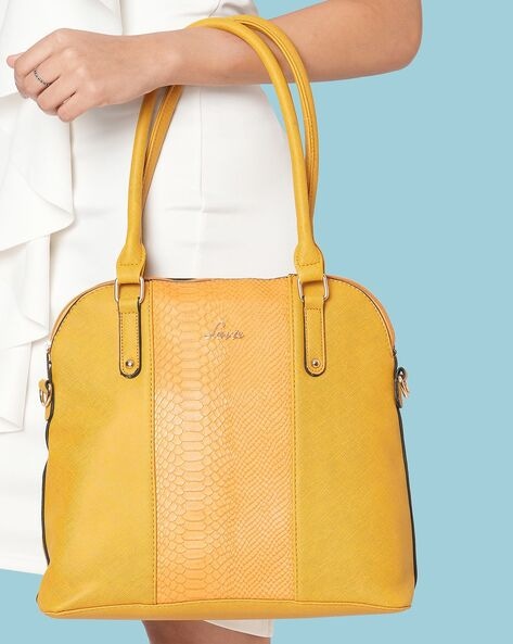 Yellow best sale satchel bag