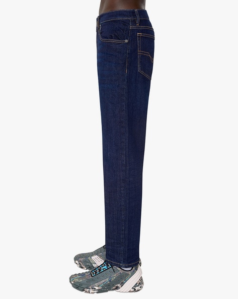Buy DIESEL D-MIHTRY Straight Fit Regular Waist Clean Stretch Jeans, Blue  Color Men