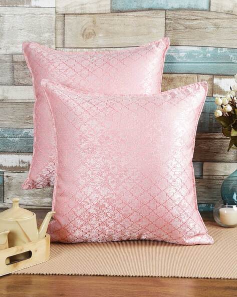 Pink geometric outlet cushion