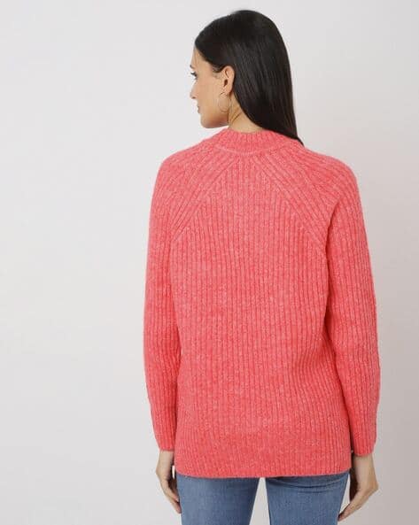 Recycled Blend Ribbed Relaxed Fit Jumper