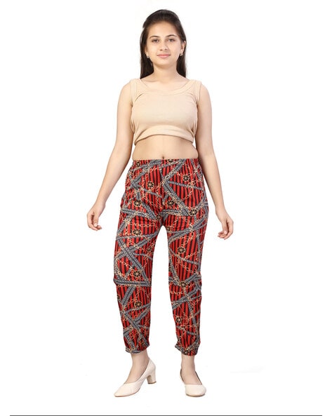 Striped Pants with Elasticated Waist