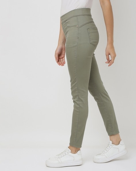Buy Green Jeans & Jeggings for Women by Code 61 Online