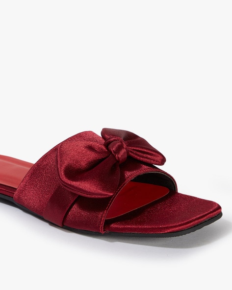 Red bow best sale sandals flat