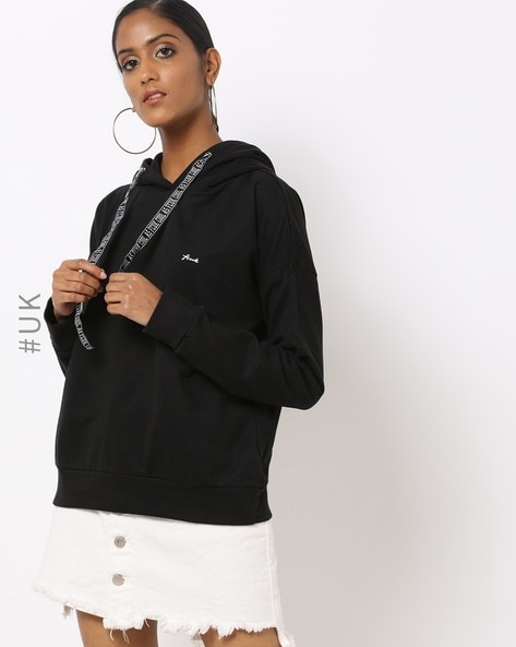 Buy Black Sweatshirt Hoodies for Women by French Connection Online Ajio