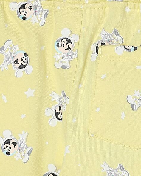 Mickey-Mouse Print Joggers with Insert Pockets