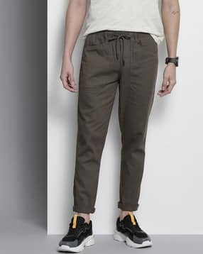 the indian garage co Cotton Pants with Elasticated Drawstring Waist-picture-47