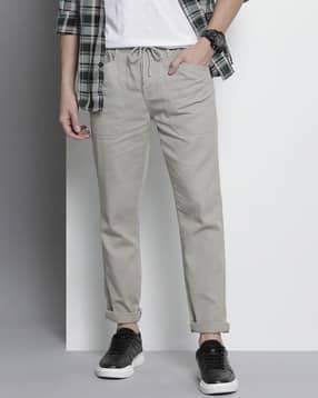 the indian garage co Cotton Pants with Elasticated Drawstring Waist-picture-24