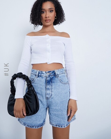 Off shoulder shop white tops online