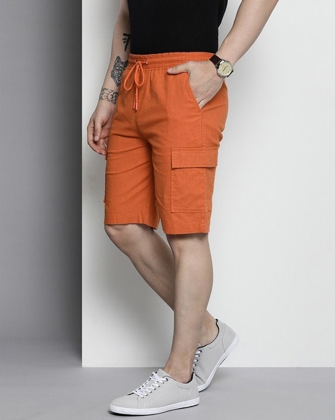 Orange shorts on sale for men