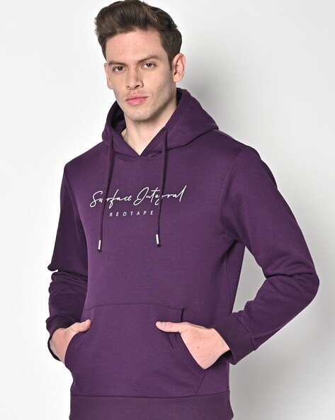 Dark Purple Hoodie For Men