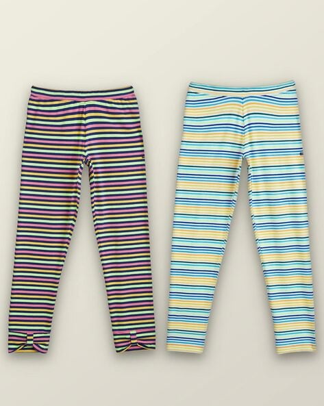 Buy Girls Striped Leggings with Elasticated Waist Online at Best Prices in  India - JioMart.