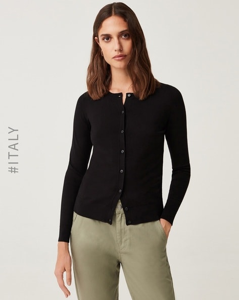 Buy Black Sweaters Cardigans for Women by OVS Online Ajio