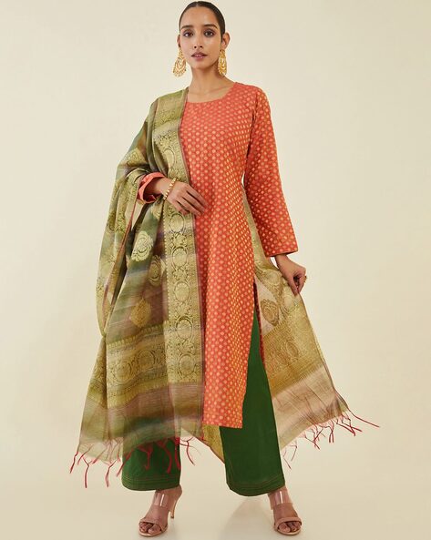 Handloom Unstitched Dress Material Price in India