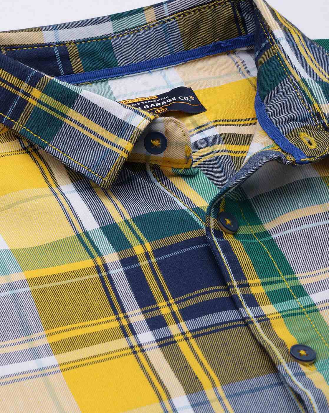 Buy Yellow Green Shirts for Men by The Indian Garage Co Online