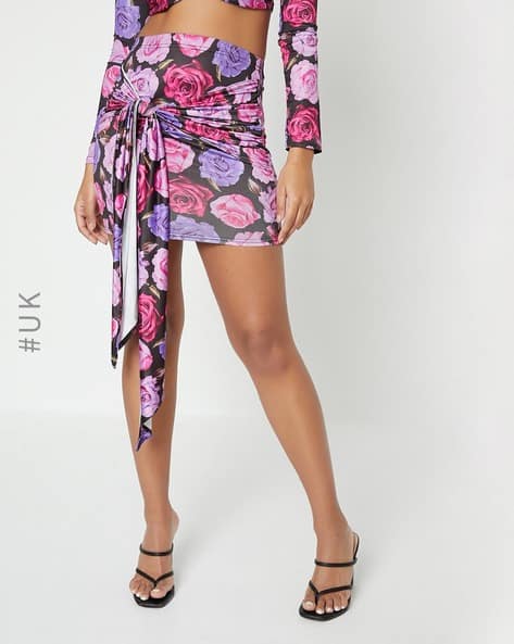 Floral Print Pencil Skirt