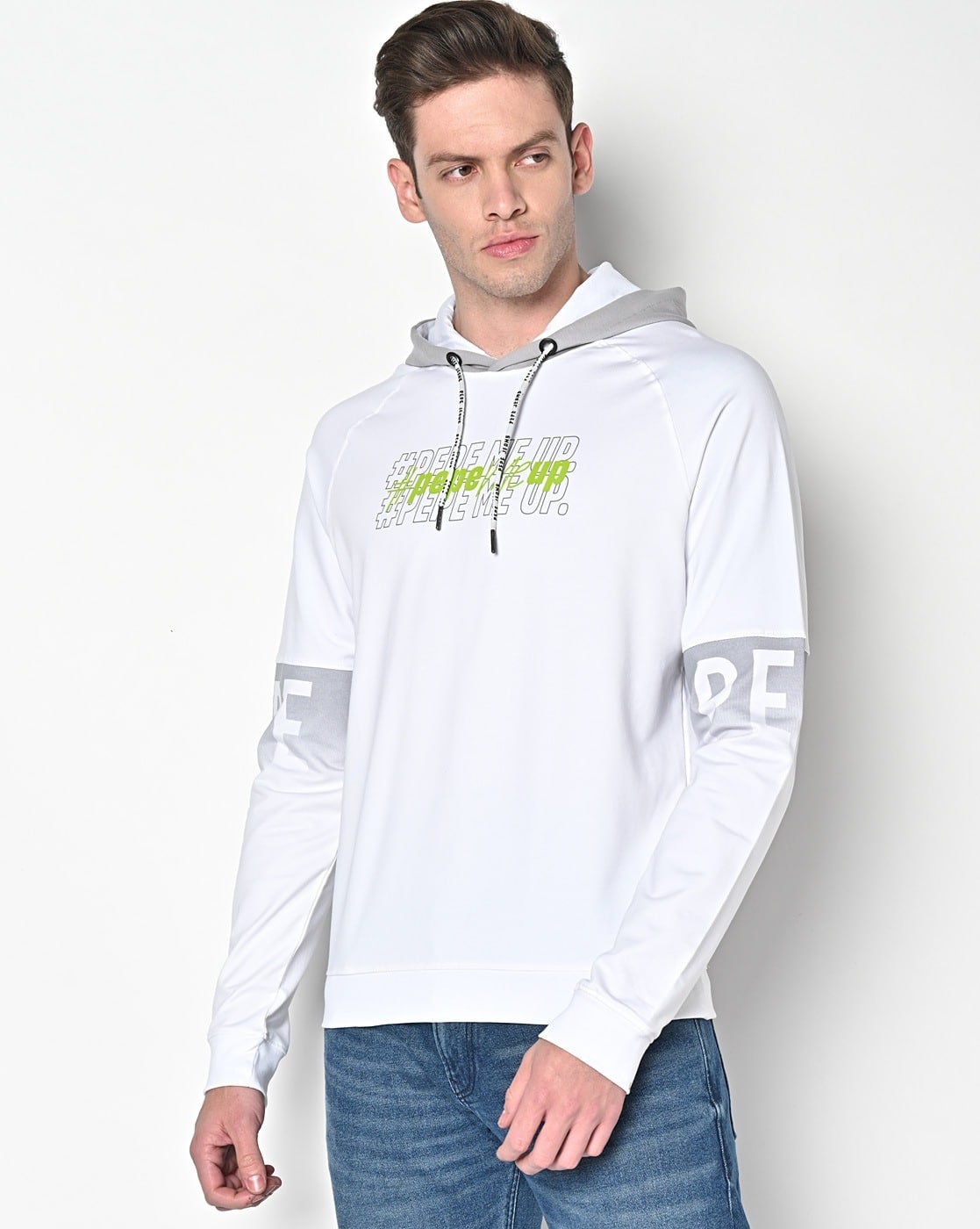 Buy White Sweatshirt u0026 Hoodies for Men by Pepe Jeans Online | Ajio.com
