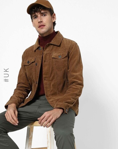 Dobell Brown Corduroy Jacket | Dobell