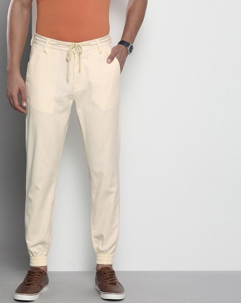 India and Brazil Style Elastic waist loose Pants Men Linen Breathable and  comfortable Cotton Trousers Men