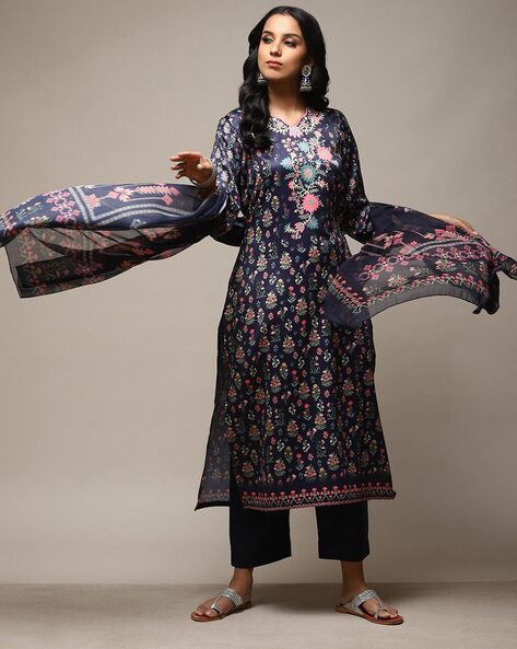 Buy Beige Dress Material for Women by BIBA Online | Ajio.com