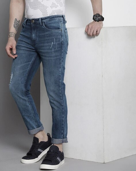 Levi's® 511 Slim Leg Fit Distressed Denim Jeans | Dillard's