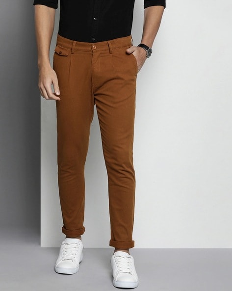 Red Straight Fit Men Trousers Cotton Pants – MyGoTo Brands