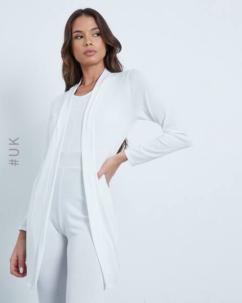 Longline Cardigan Cream Cardigan Womens FOREVER 21 Women Cream